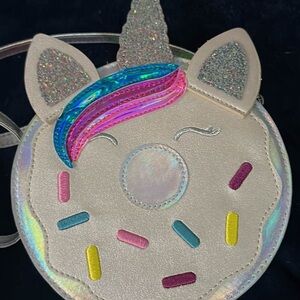 Target Glittery Unicorn Donut Bag - Cream and Pink